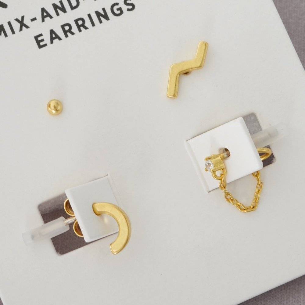 Madewell Zigzag Earring Set